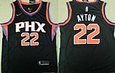 Suns 22 Deandre Ayton Black Nike Swingman Stitched NBA Jersey (Without The Sponsor Logo),baseball caps,new era cap wholesale,wholesale hats